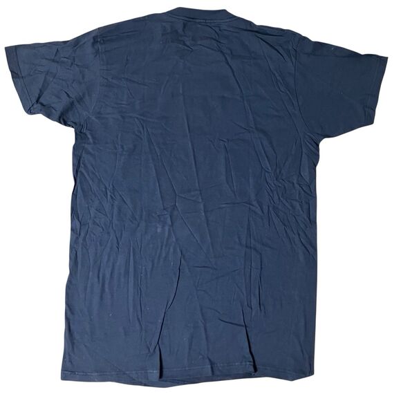 Disney Star Wars T-Shirt Mens L Blue Graphic Print Darth Vader Cotton Red Logo - Picture 8 of 8